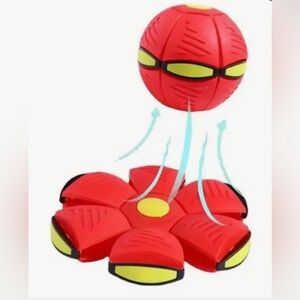 Flying Disc Ball Dog Toy Dual-Use Interactive Battery-Free Design NEW